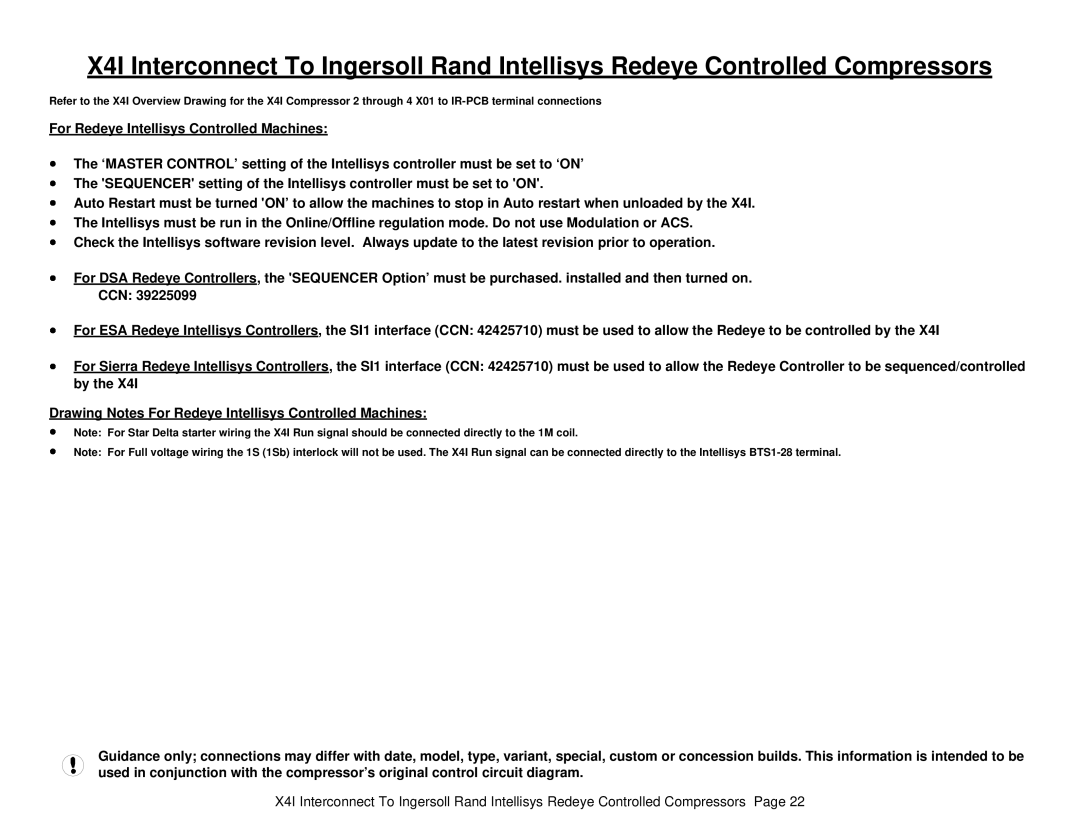 Ingersoll-Rand X41 technical manual 