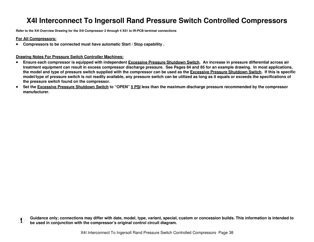 Ingersoll-Rand X41 technical manual 