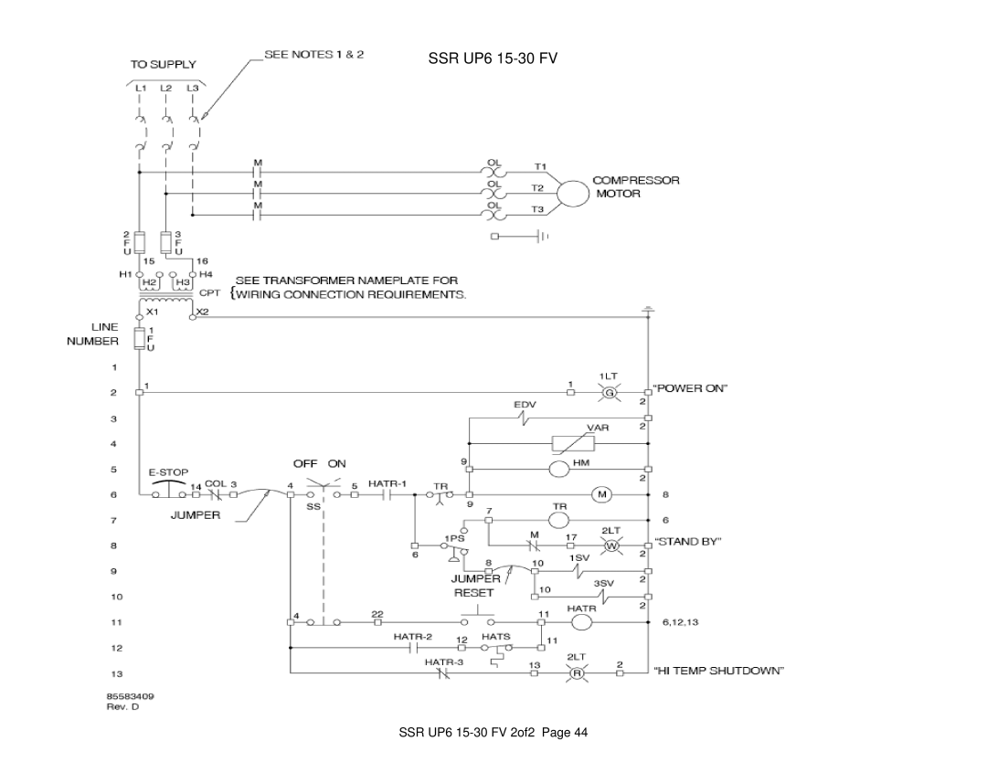 Ingersoll-Rand X41 technical manual SSR UP6 15-30 FV 2of2 