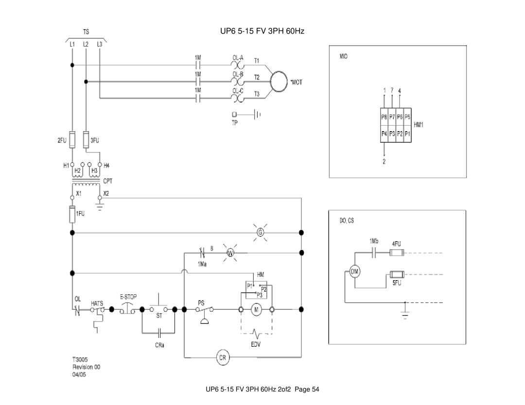 Ingersoll-Rand X41 technical manual UP6 5-15 FV 3PH 60Hz 2of2 