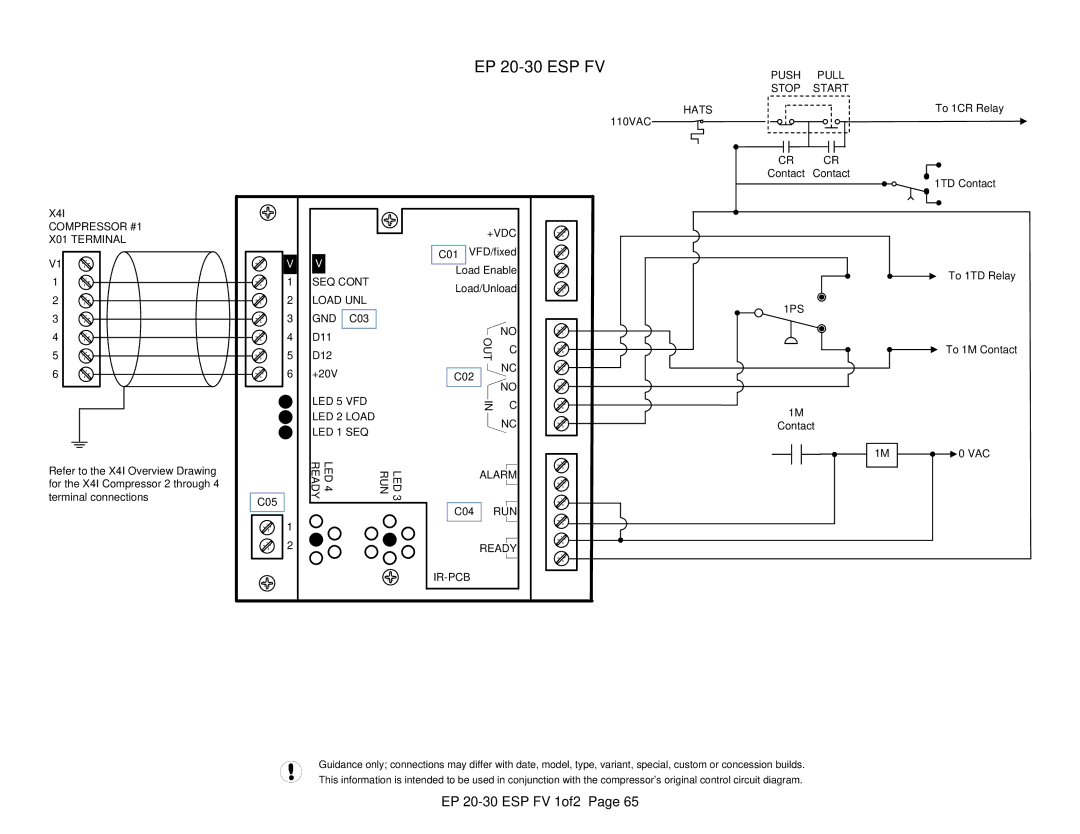 Ingersoll-Rand X41 technical manual EP 20-30 ESP FV 1of2 