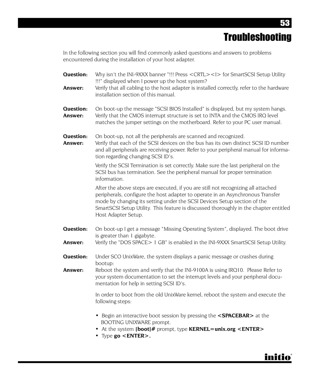 Initio INI-9090U manual Troubleshooting 