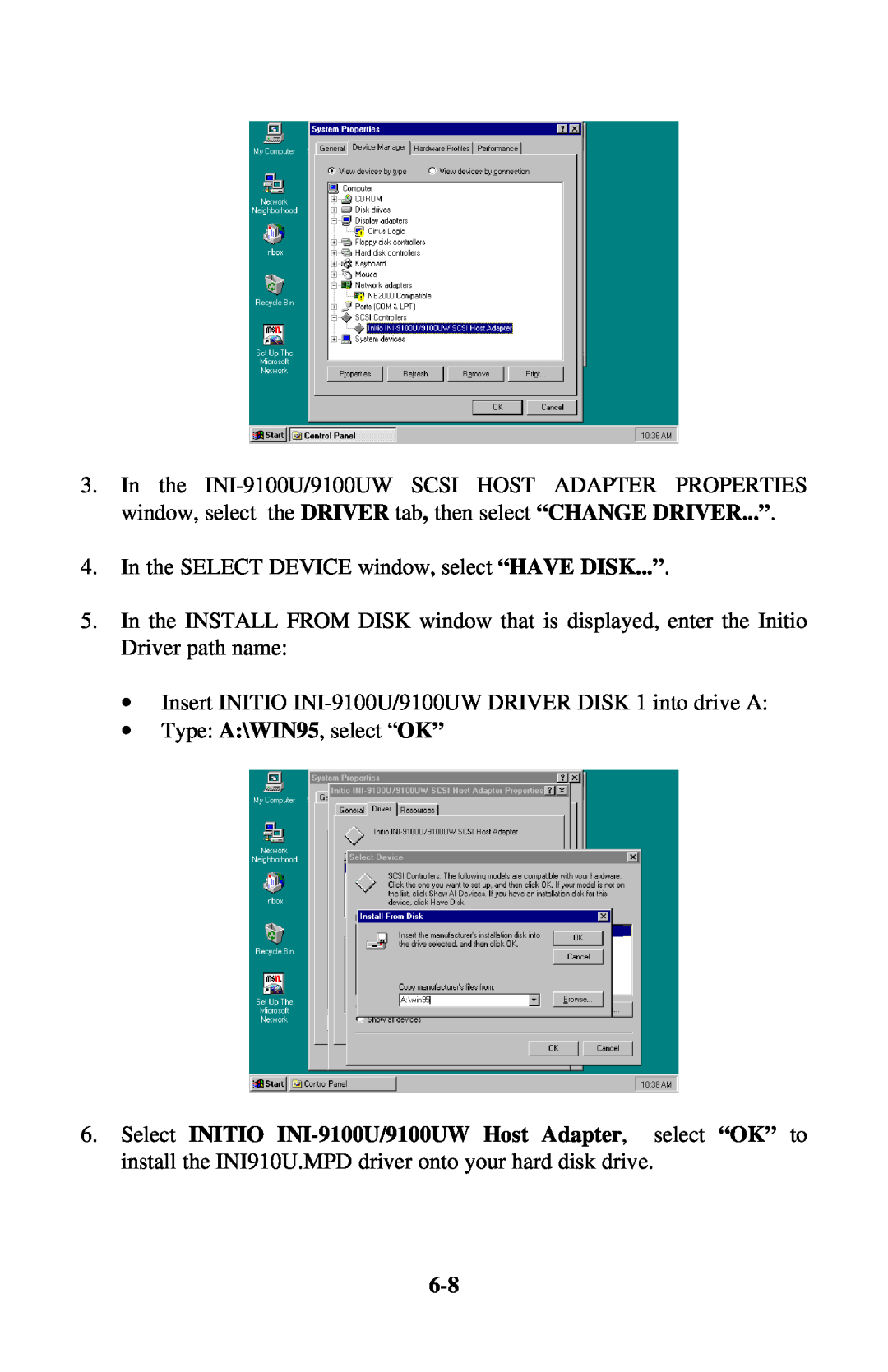Initio INI-9100UW user manual 