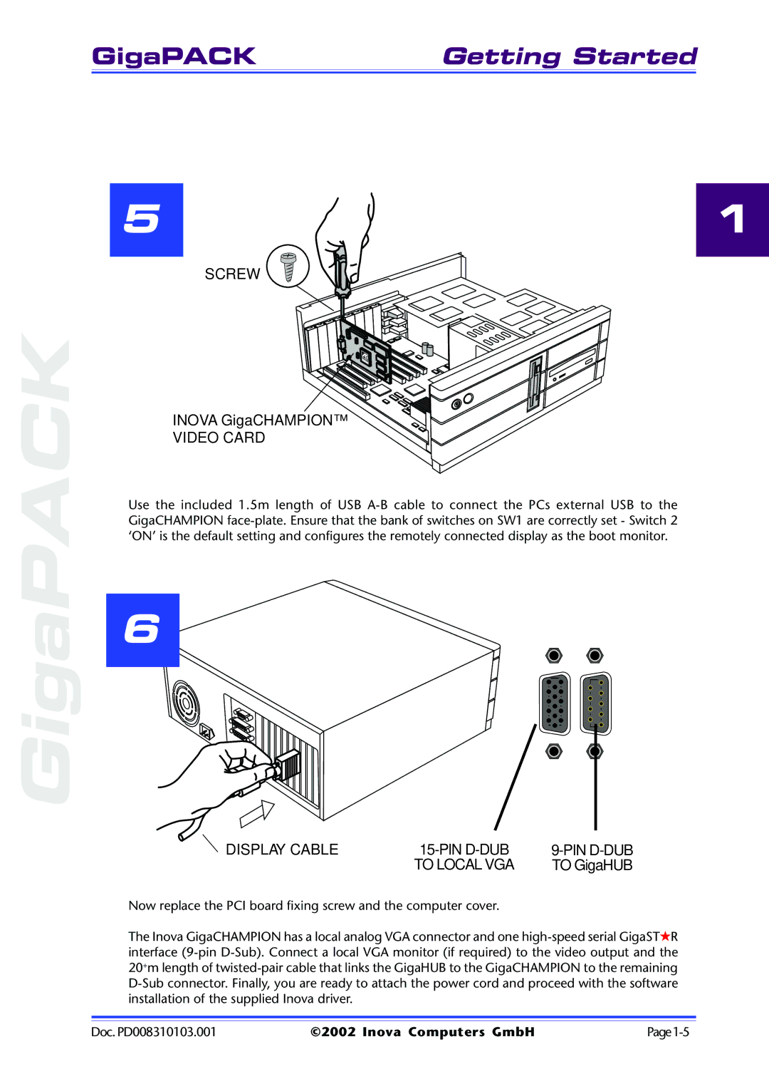 Inova PD008310103.001 AB user manual Screw 