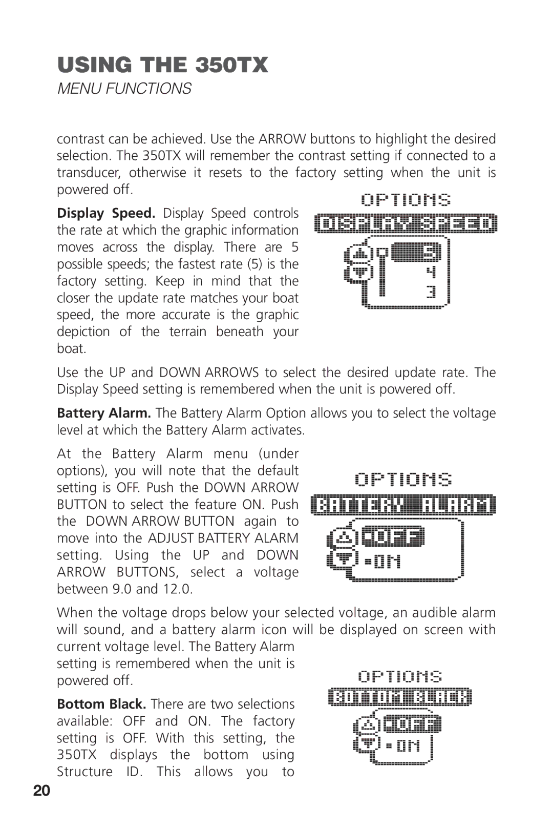 Insignia manual Using the 350TX 