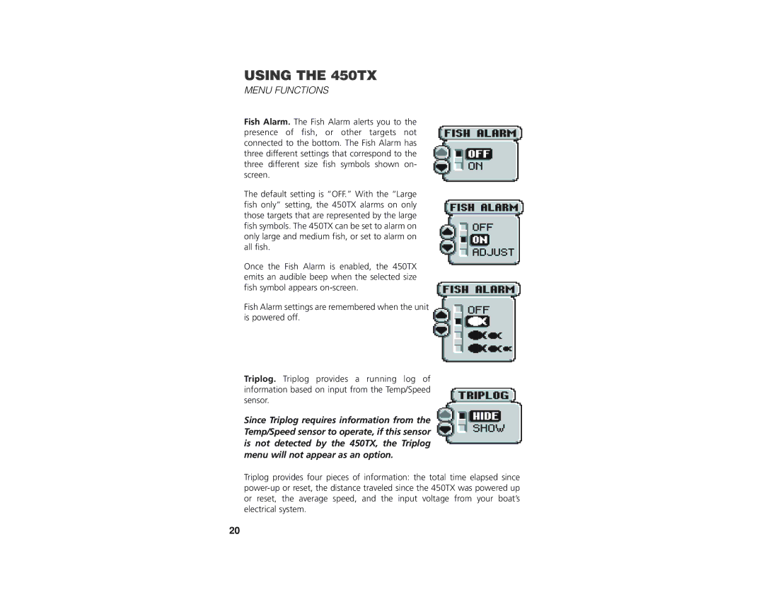 Insignia manual Using the 450TX 