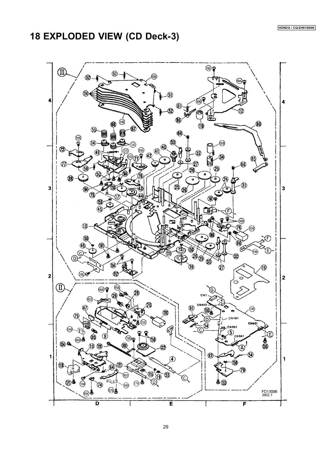 Insignia CQ-EH8160AK dimensions Exploded View CD Deck-3 