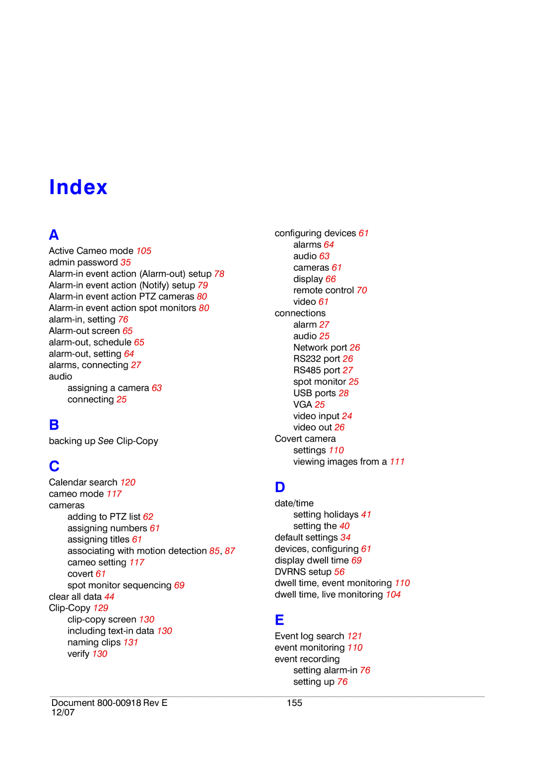 Insignia HRSD16 manual Index 