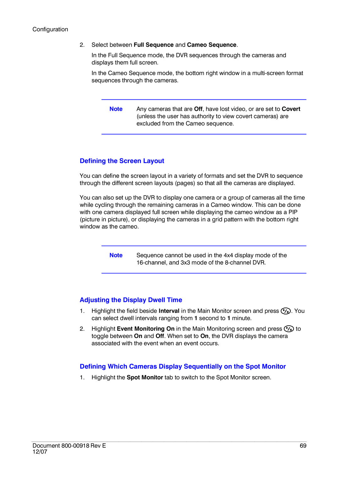 Insignia HRSD16 manual Defining the Screen Layout, Adjusting the Display Dwell Time 