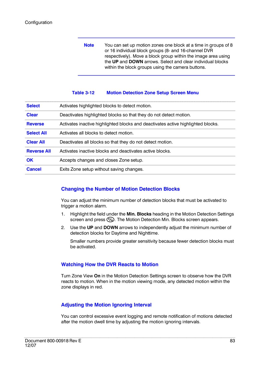 Insignia HRSD16 manual Changing the Number of Motion Detection Blocks, Watching How the DVR Reacts to Motion 