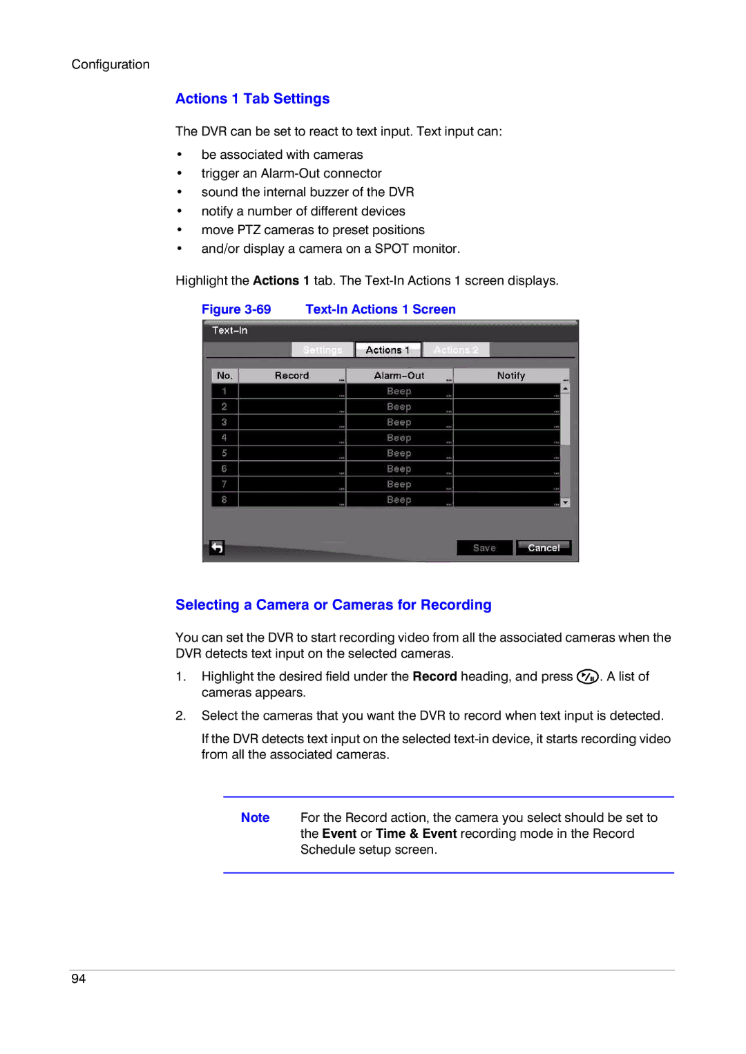 Insignia HRSD16 manual Text-In Actions 1 Screen 