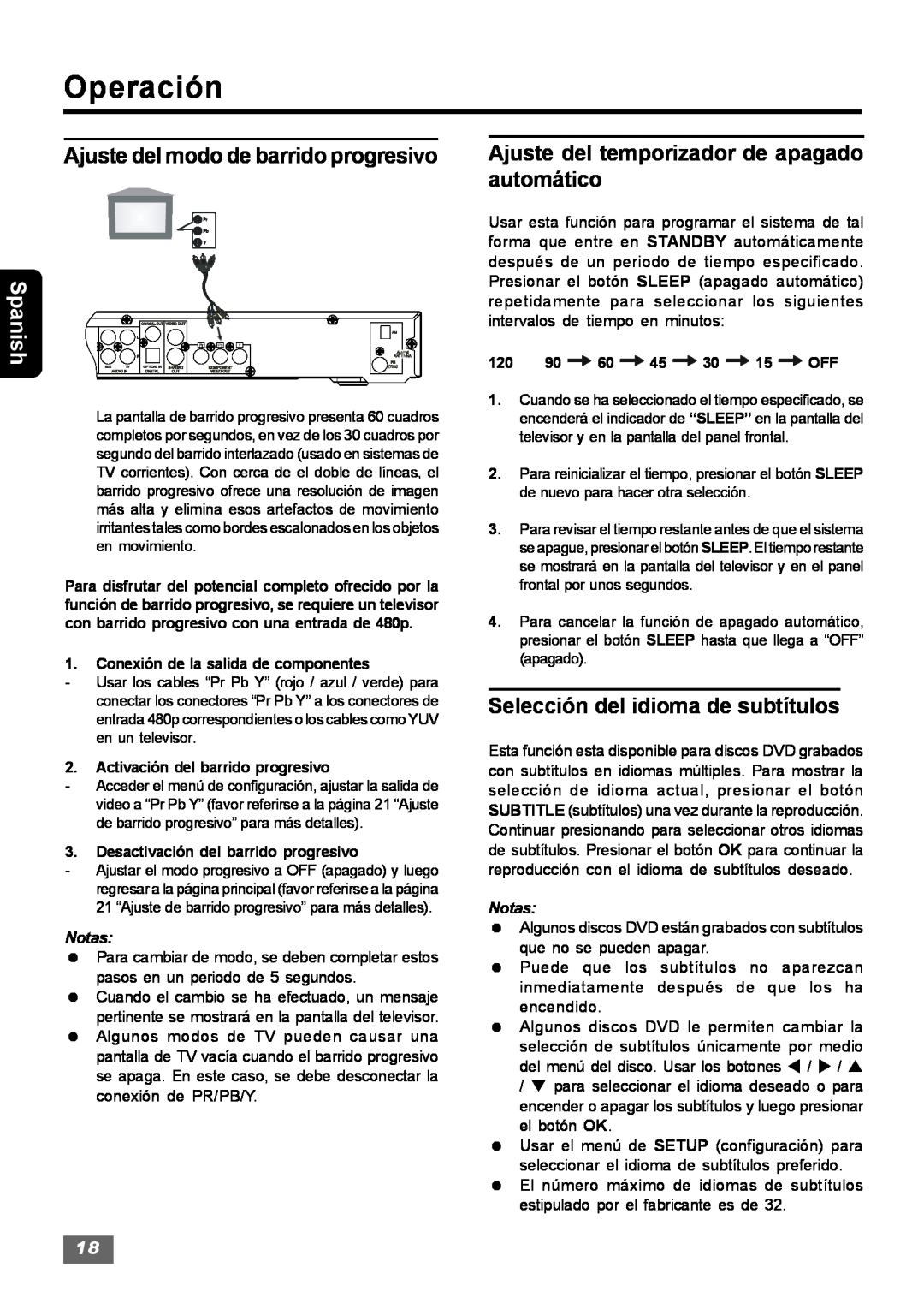 Insignia IS-HTIB102731 owner manual Selección del idioma de subtítulos, Operación, Spanish 