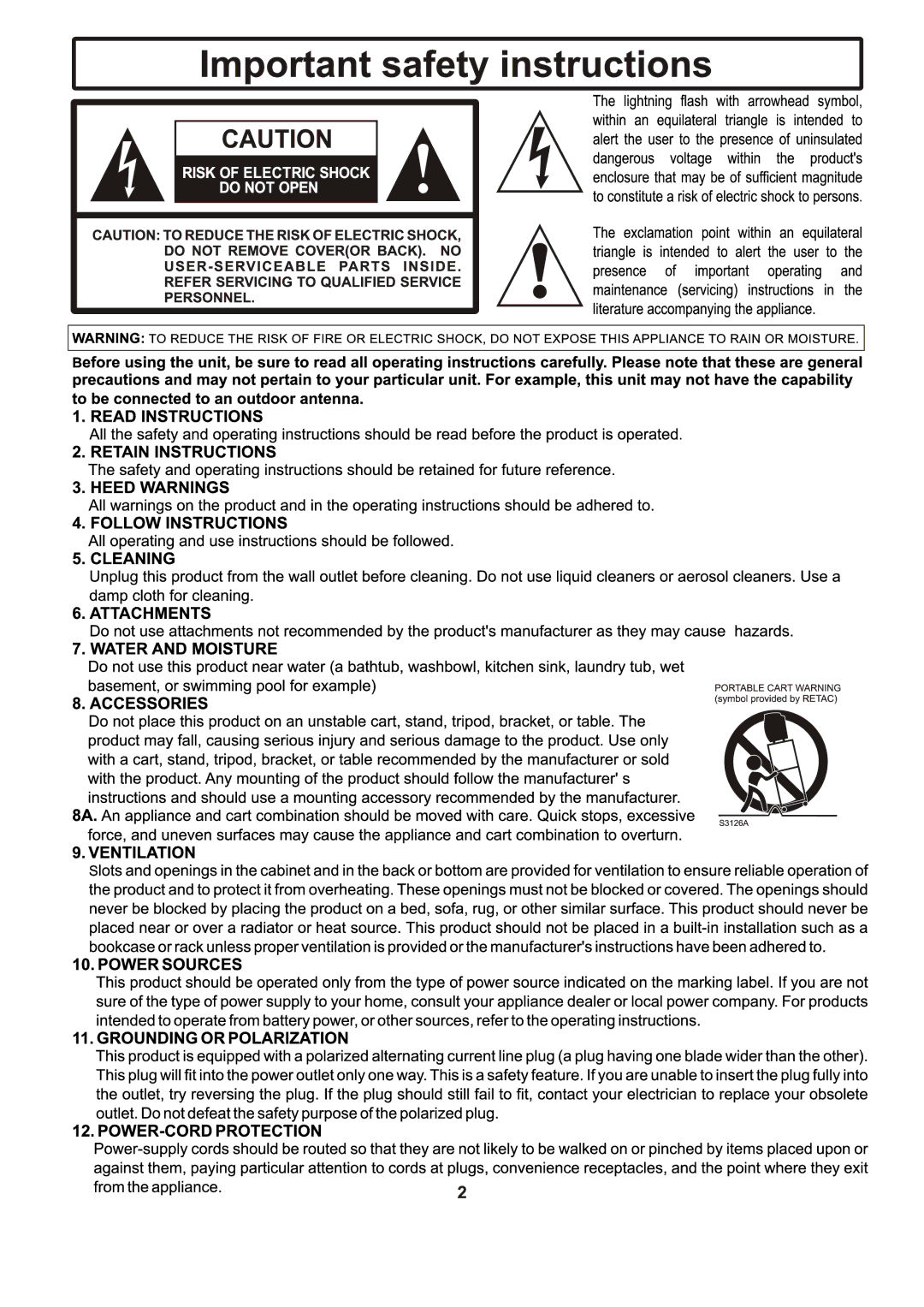 Insignia IS-TV040919 manual 