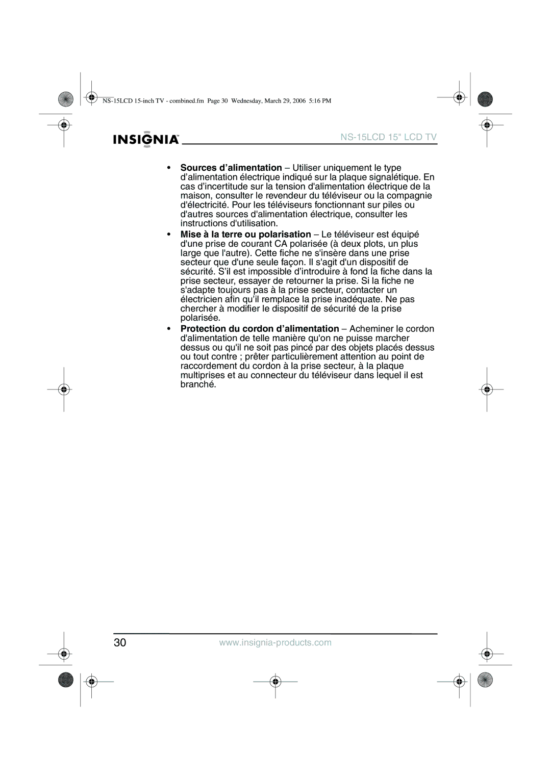 Insignia manual NS-15LCD 15 LCD TV 