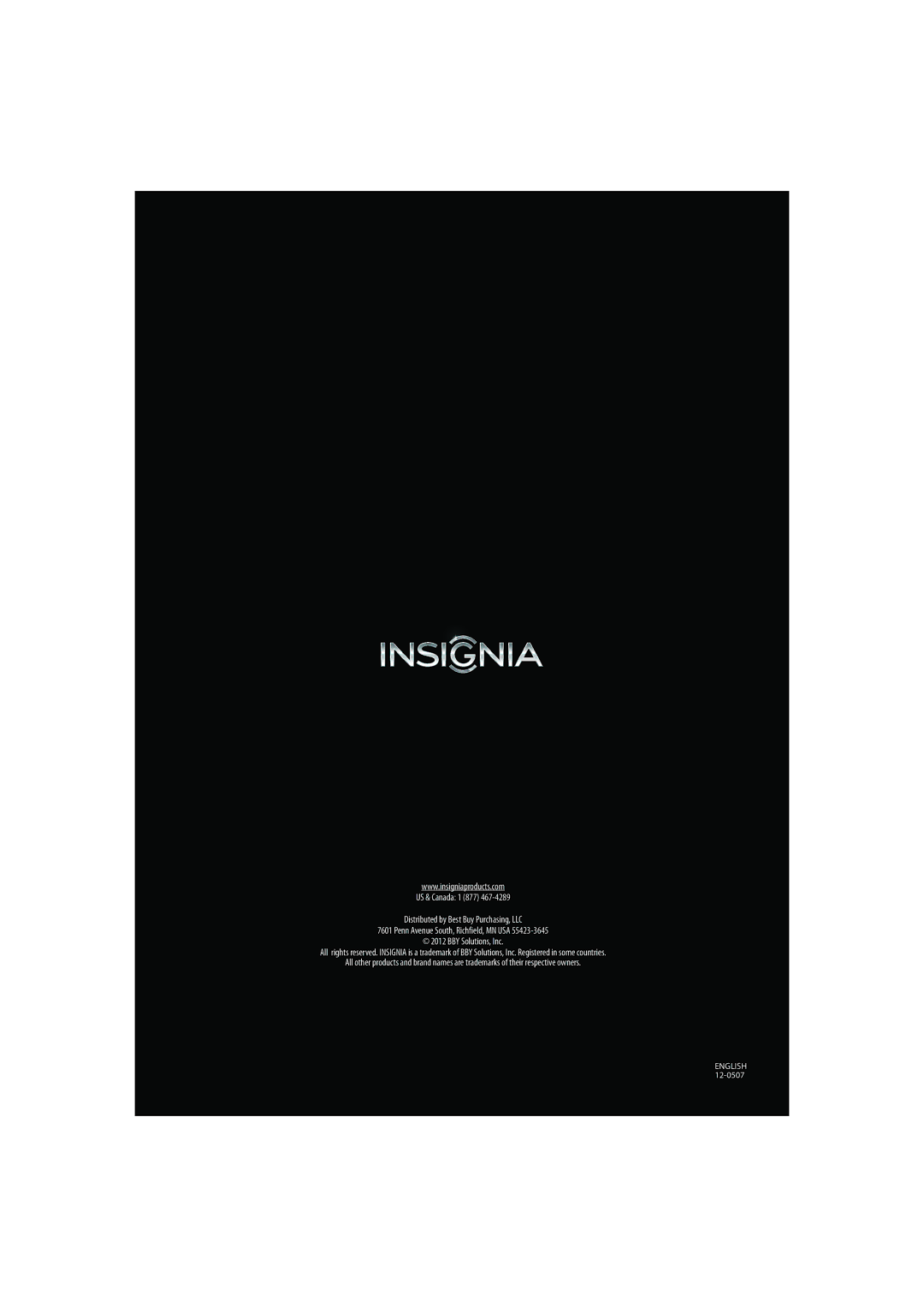 Insignia NS-24L120A13 manual English 