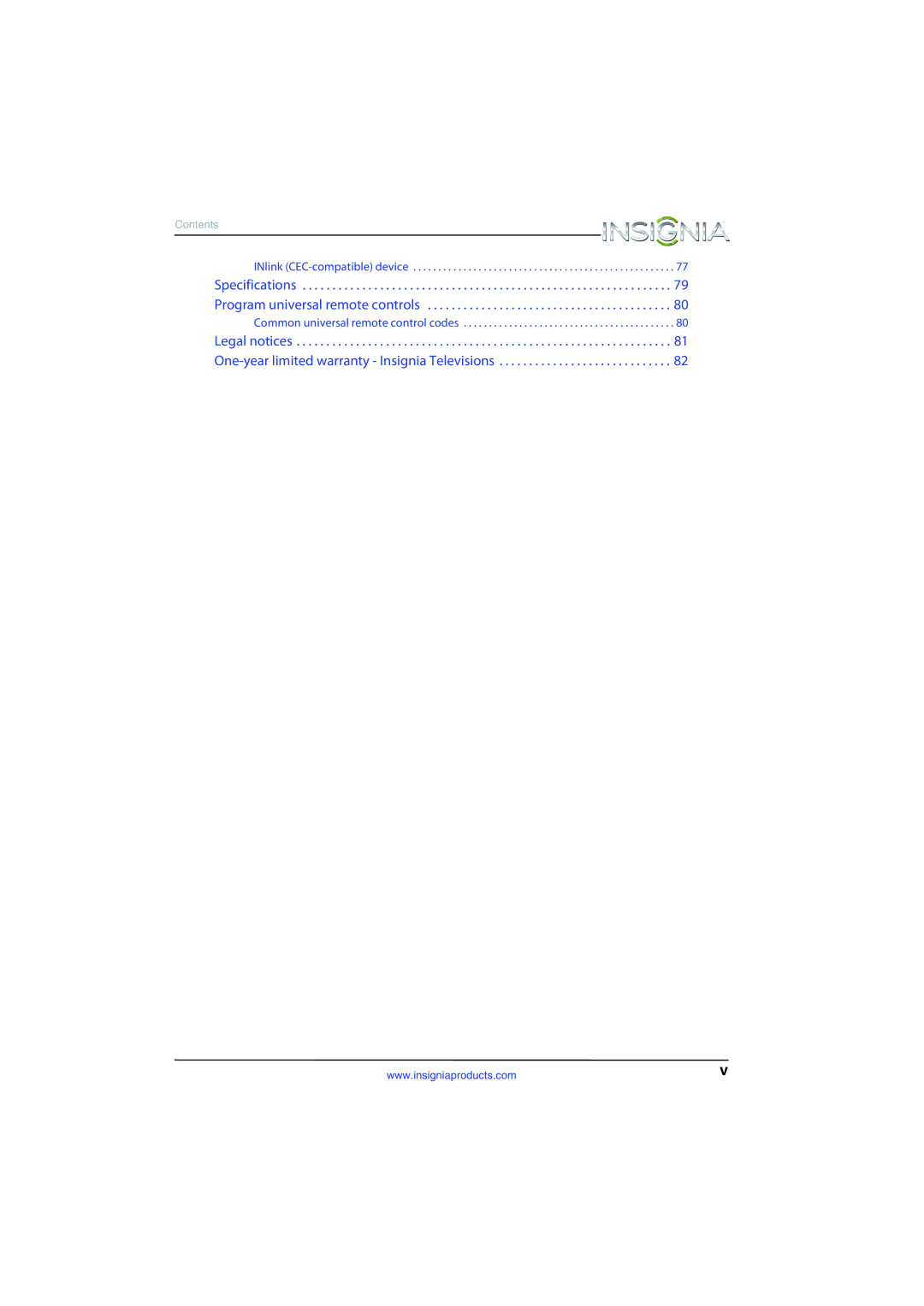 Insignia NS-32D510NA15 manual INlink CEC-compatible device 