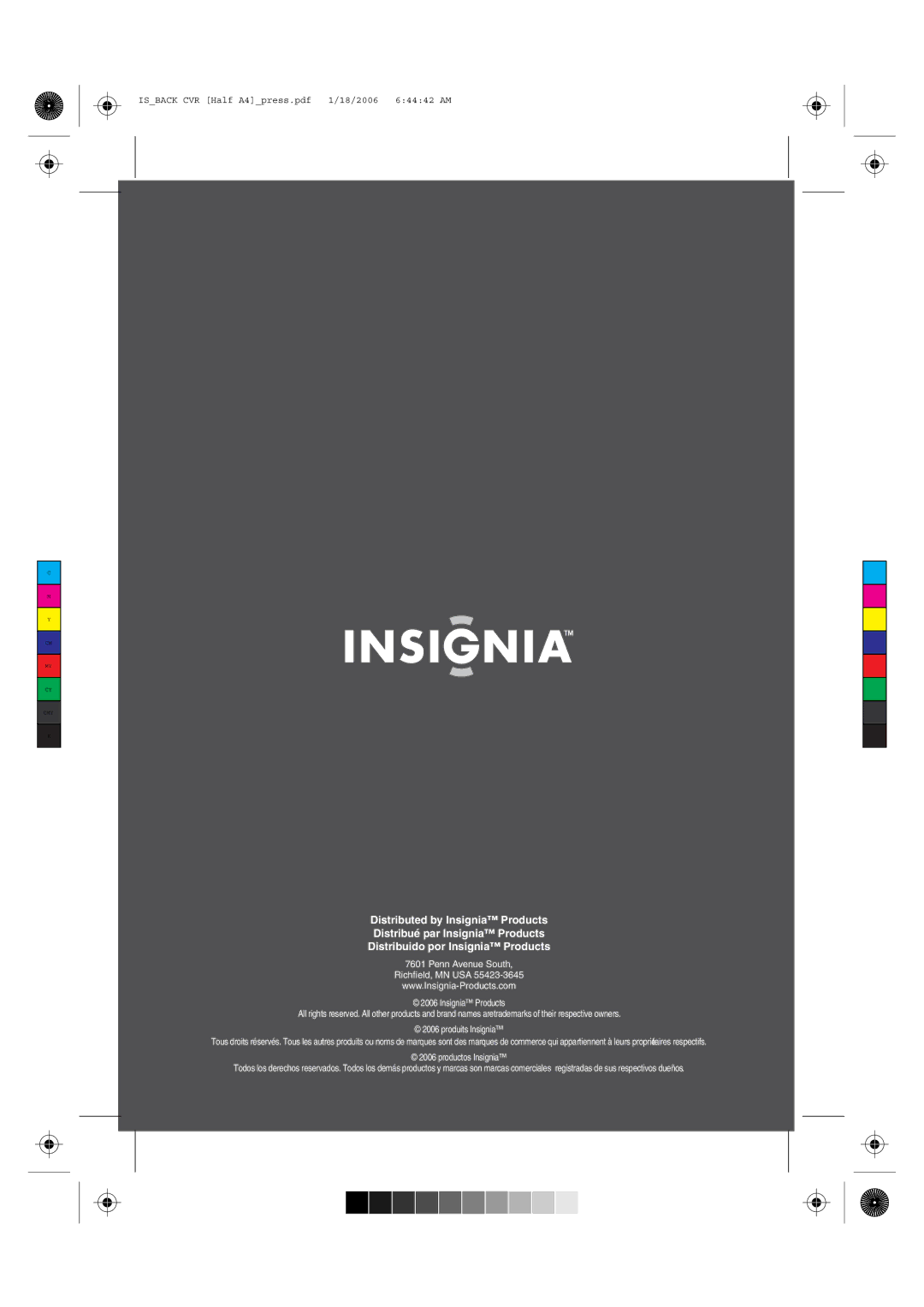 Insignia NS-7PDVDA manual $ISTRIBU£ PAR Nsignia 0RODUCTS 