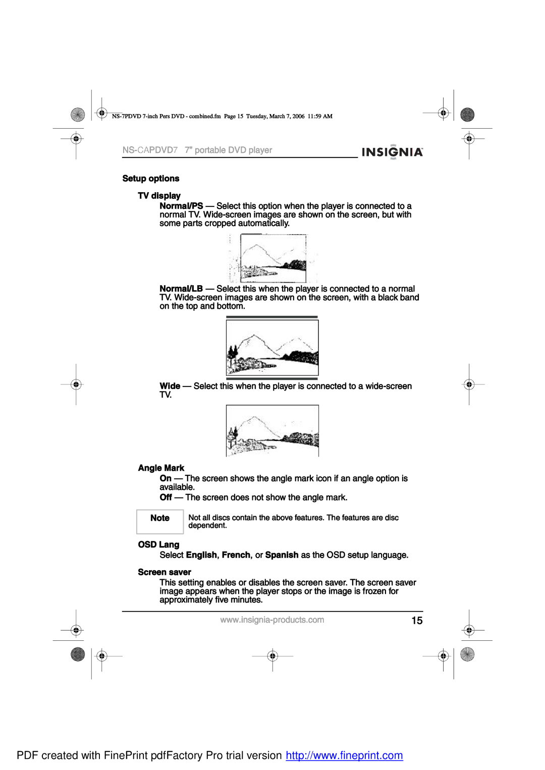 Insignia NS-CAPDVD7 manual ÒÍóCAÐÜÊÜ7 éŒ ±¬¿¾´» ÜÊÜ ´¿§» 