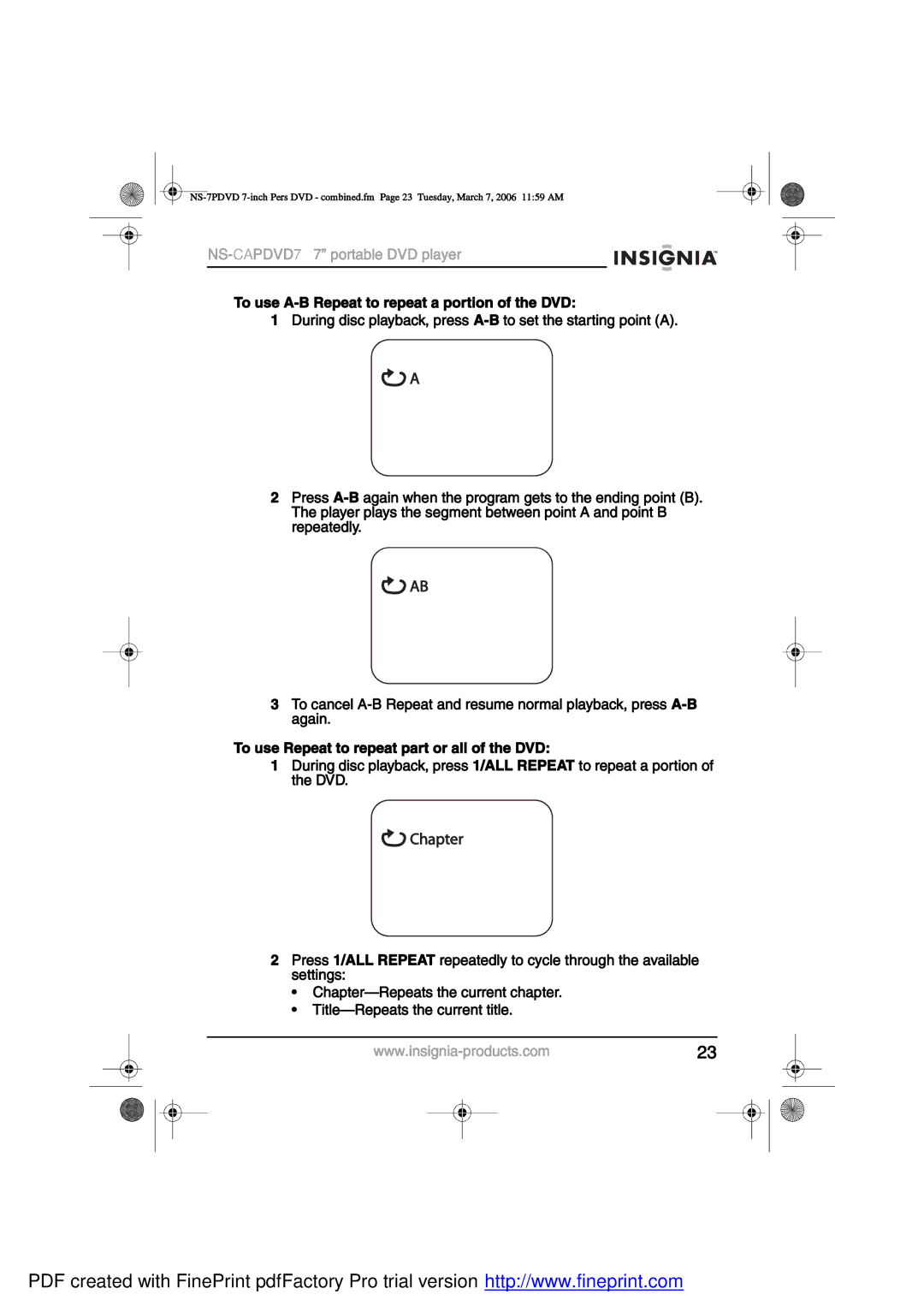 Insignia NS-CAPDVD7 manual ¸¿¬» 