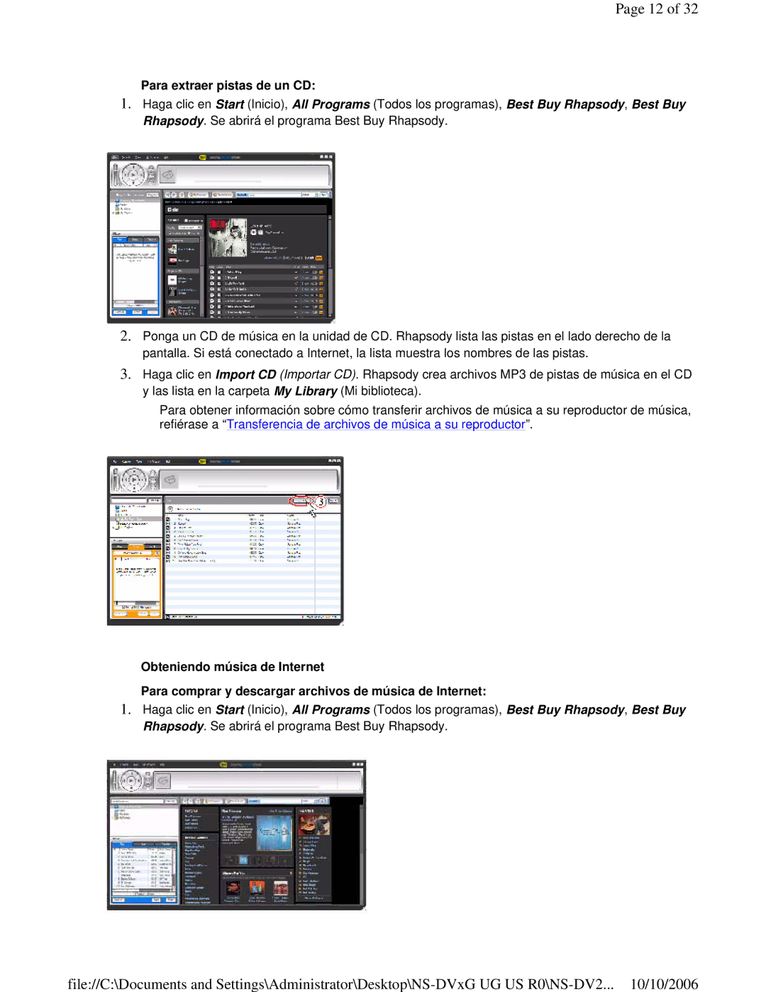 Insignia NS-DV2G manual Para extraer pistas de un CD 