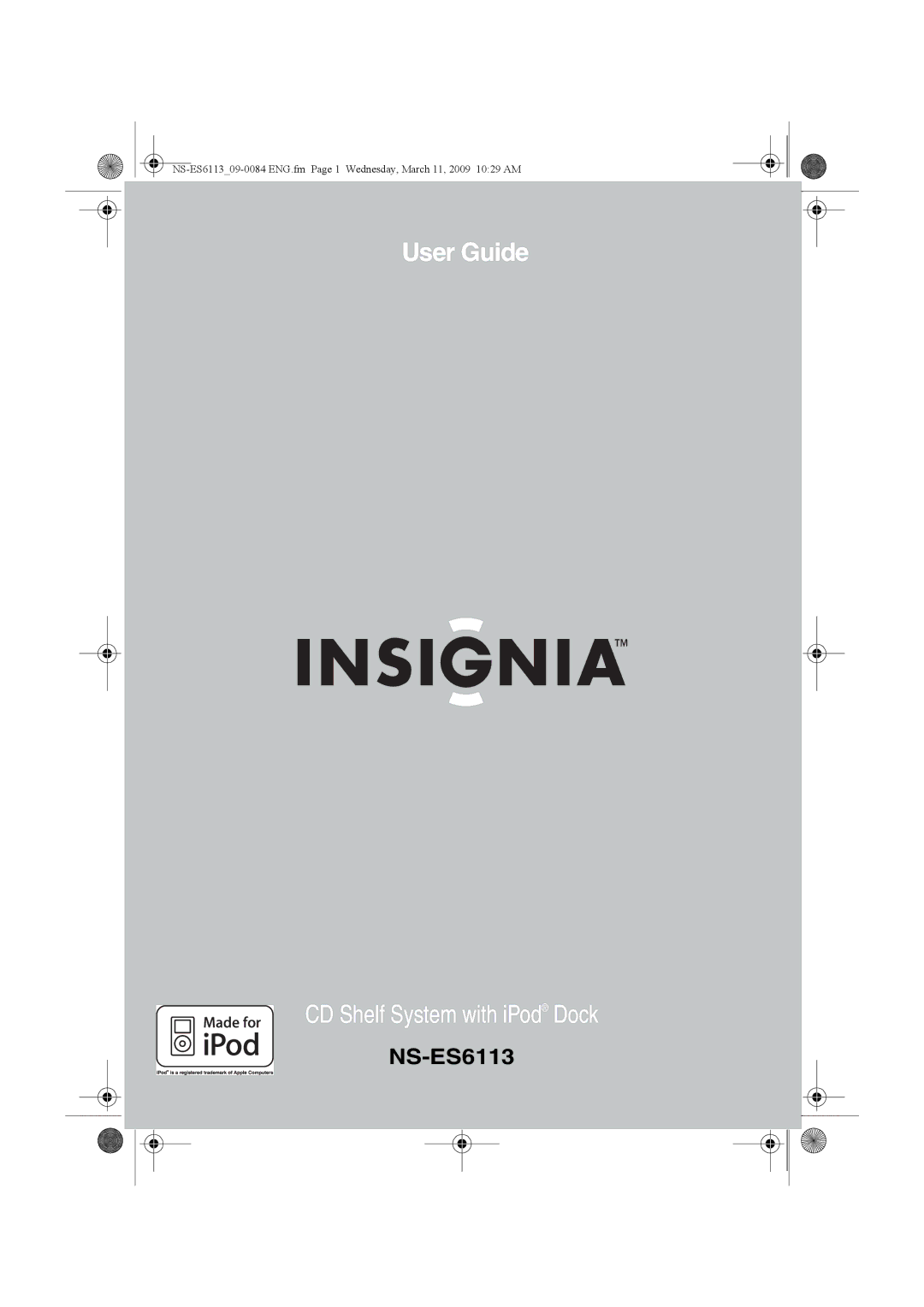 Insignia NS-ES6113 manual User Guide 