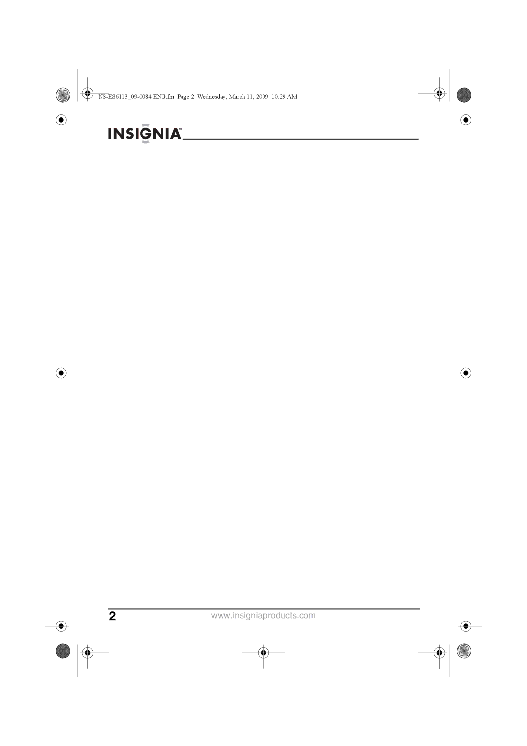 Insignia NS-ES6113 manual 