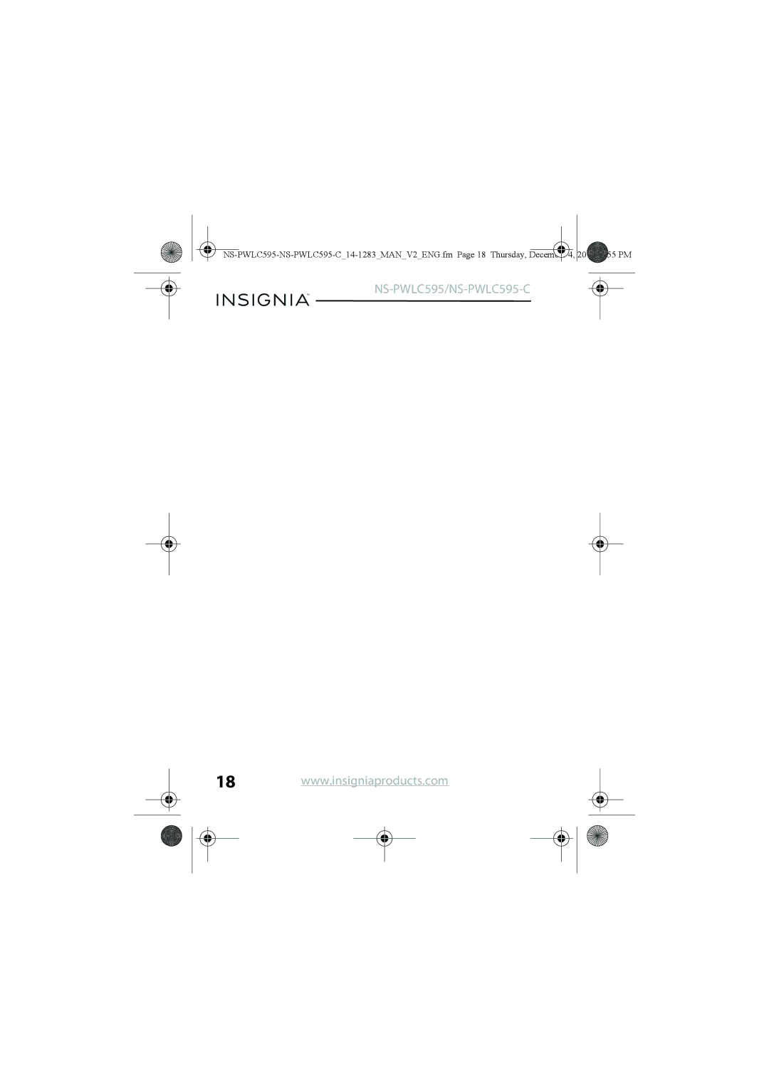 Insignia manual NS-PWLC595/NS-PWLC595-C 