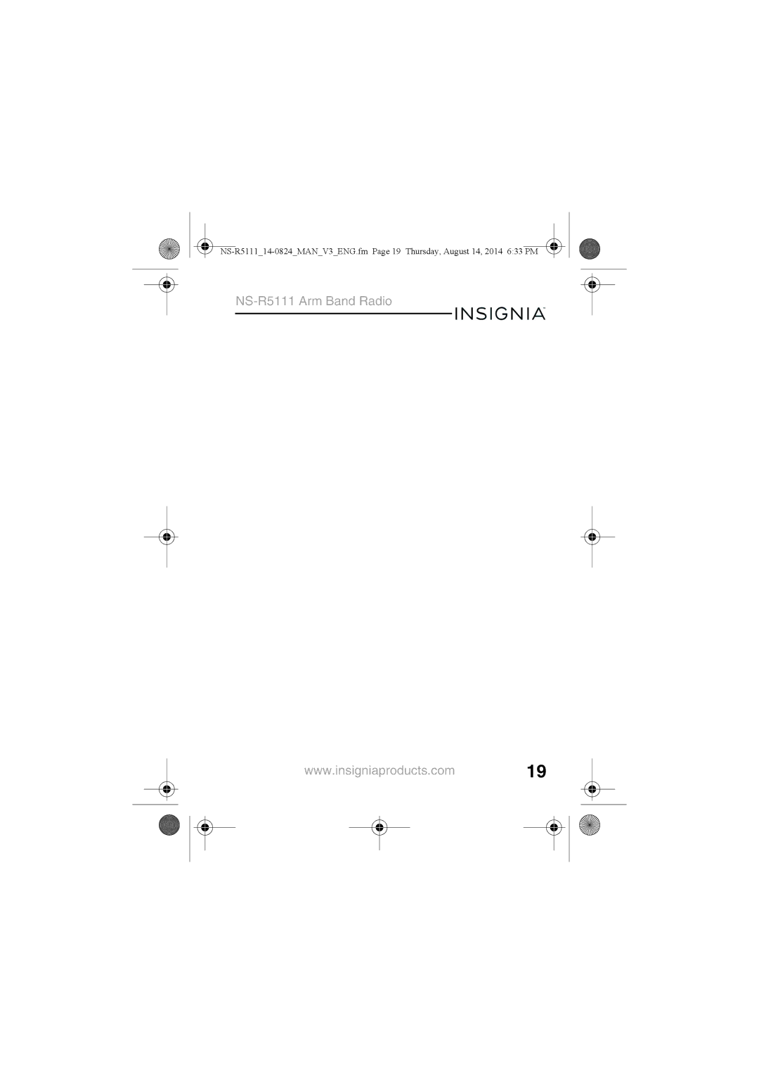 Insignia manual NS-R5111 Arm Band Radio 