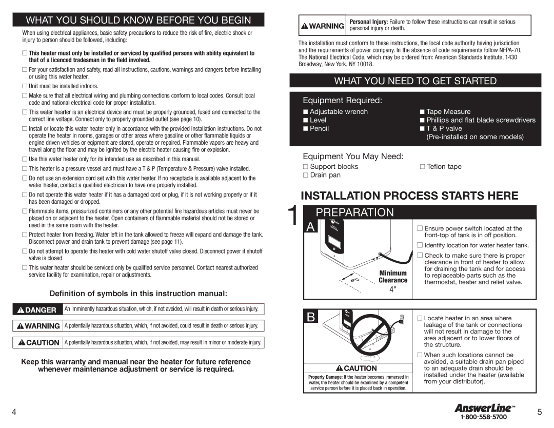 InSinkErator 154, 152 owner manual Apreparation, What YOU should Know Before YOU Begin, What YOU Need to GET Started 