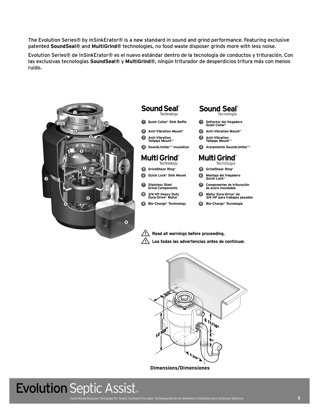 InSinkErator 76137 manual SoundSeal 