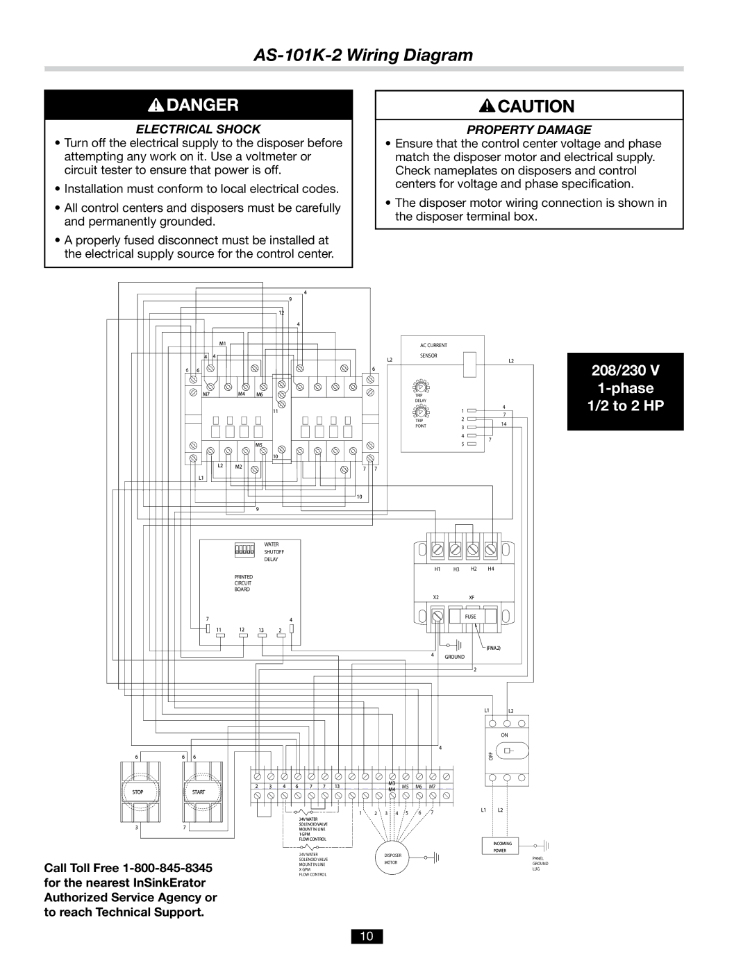 InSinkErator installation manual AS-101K-2 Wiring Diagram, Board 