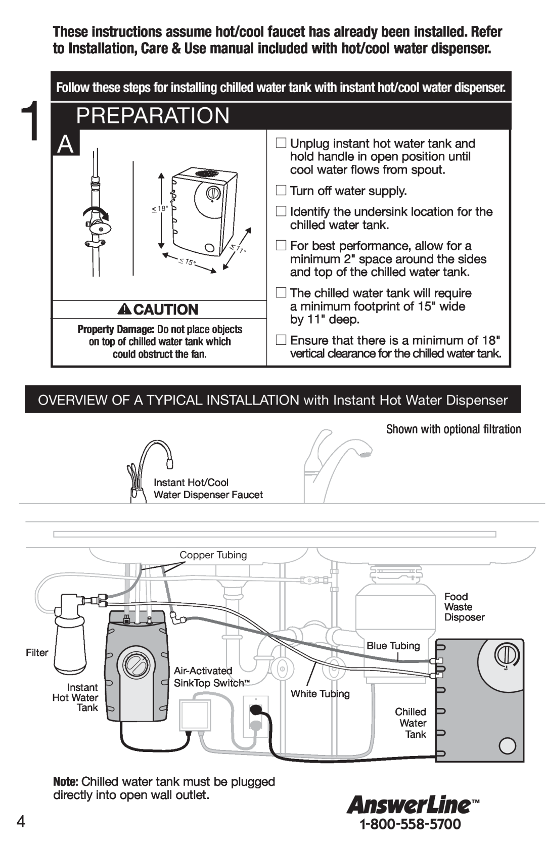 InSinkErator CWT-00, F-C1100 owner manual Apreparation 