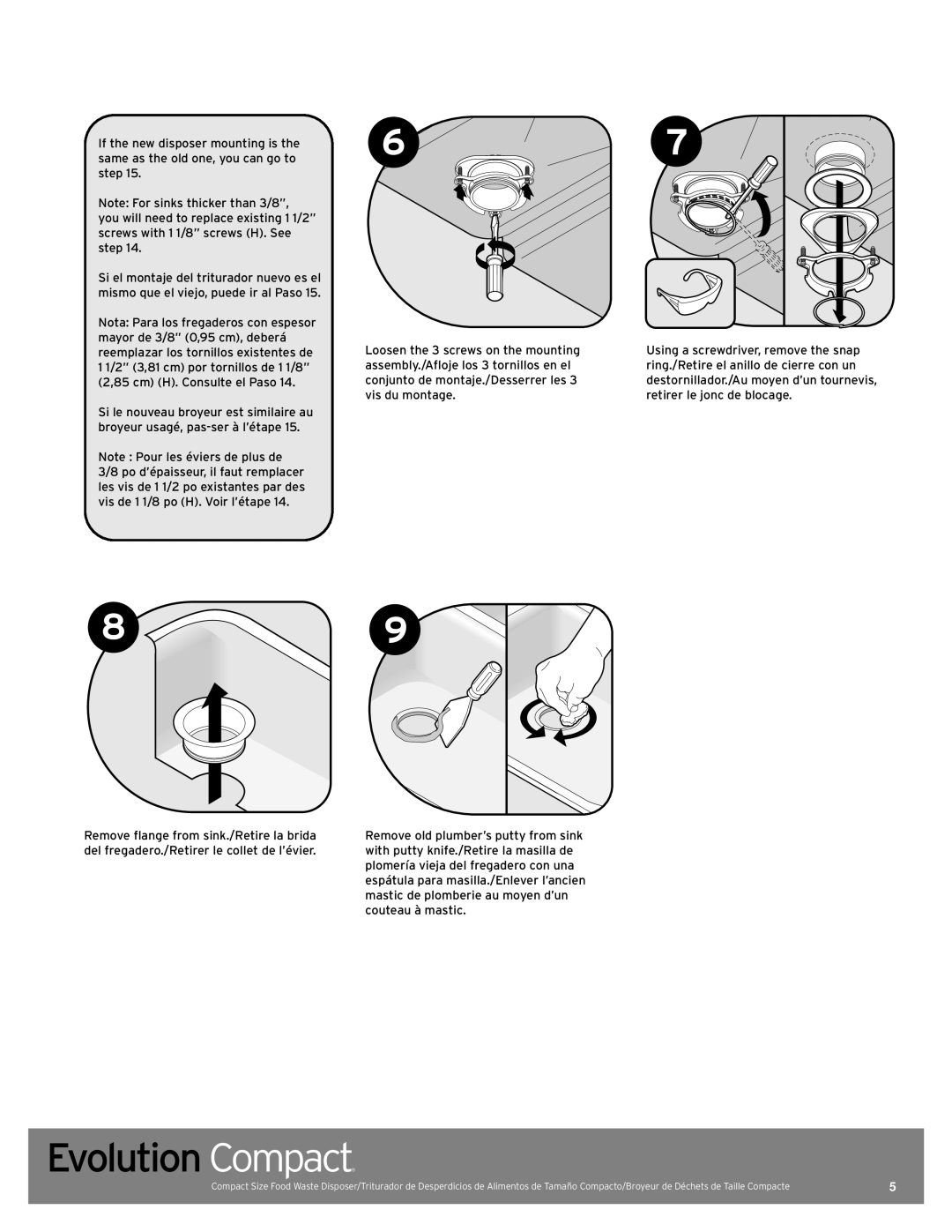 InSinkErator Evolution Compact manual 