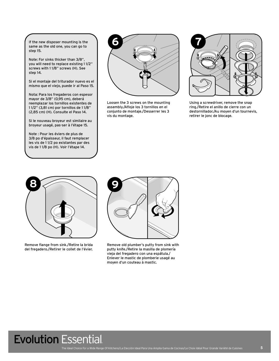 InSinkErator Evolution Essential manual 