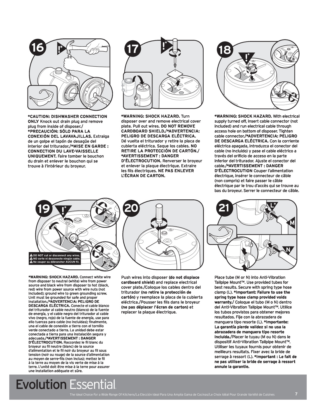 InSinkErator Evolution Essential manual 