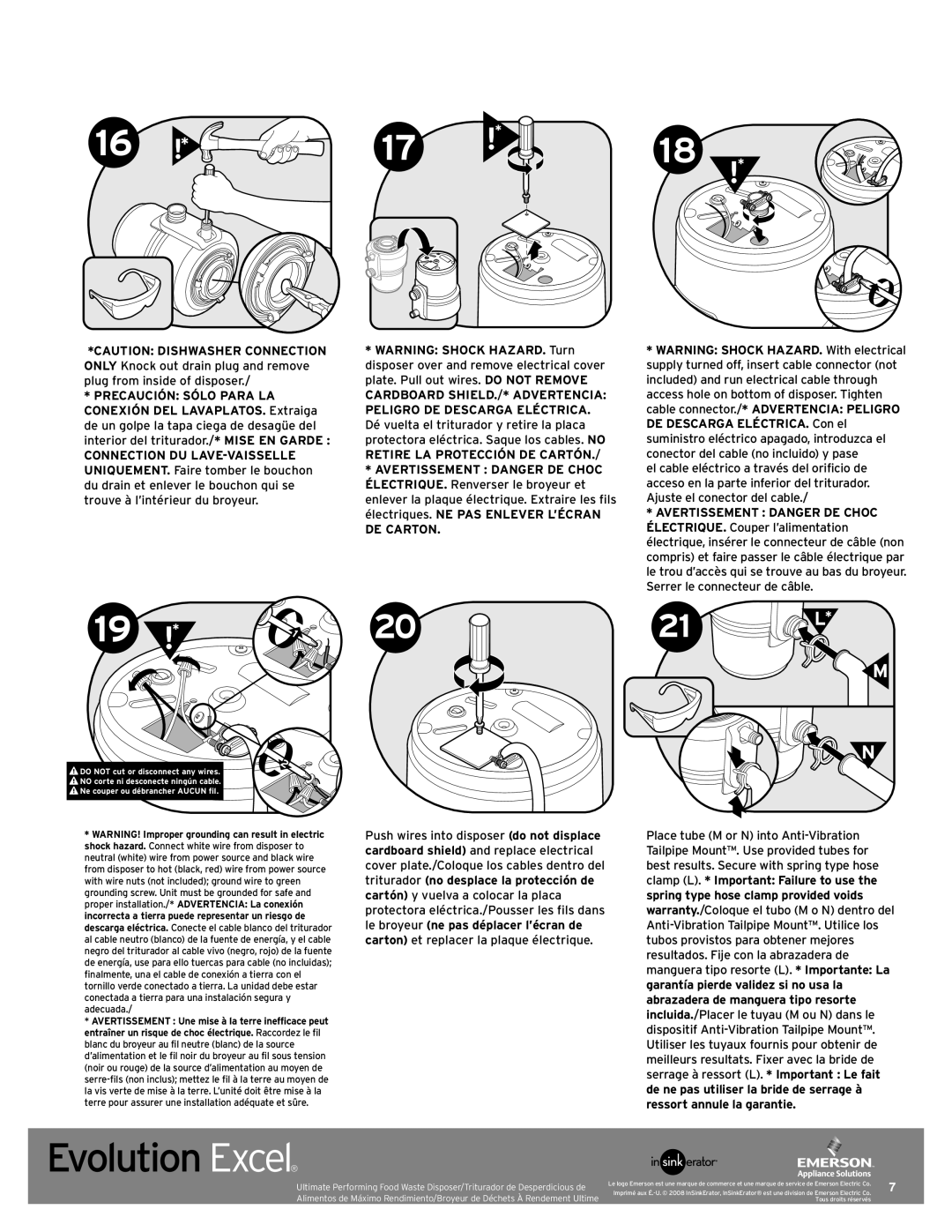 InSinkErator Evolution Excel manual 21 L 