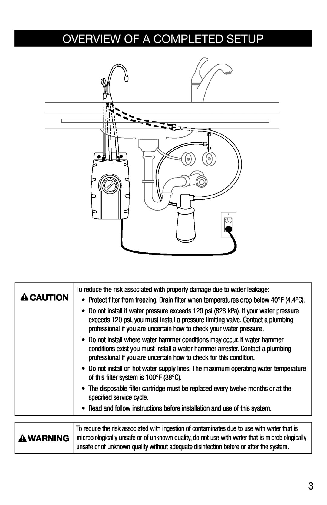 InSinkErator F-201R installation instructions Overview Of A Completed Setup 
