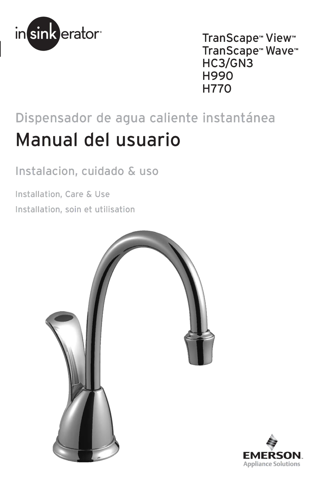 InSinkErator H770, HC3/GN3 owner manual Manual del usuario 