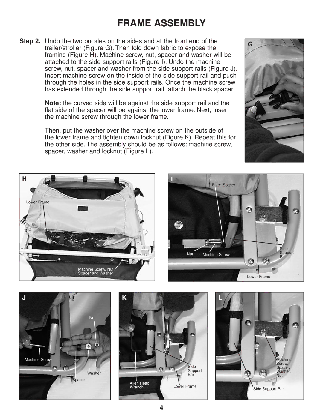 InStep RIDE N STRIDE manual Frame Assembly 