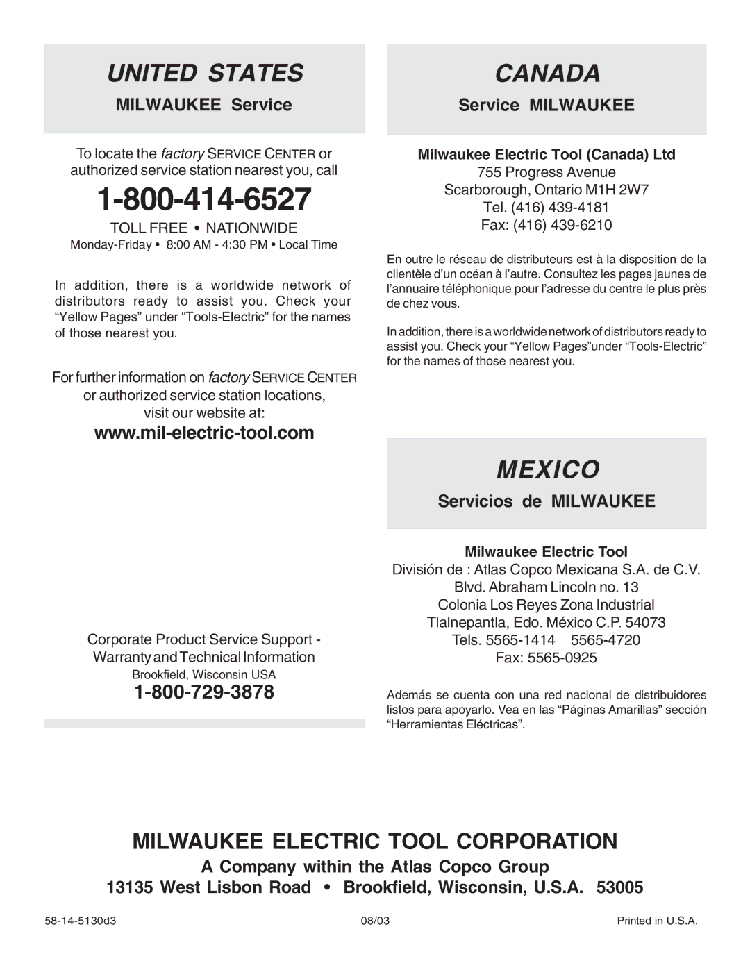 Intec 8940-20 manual United States 