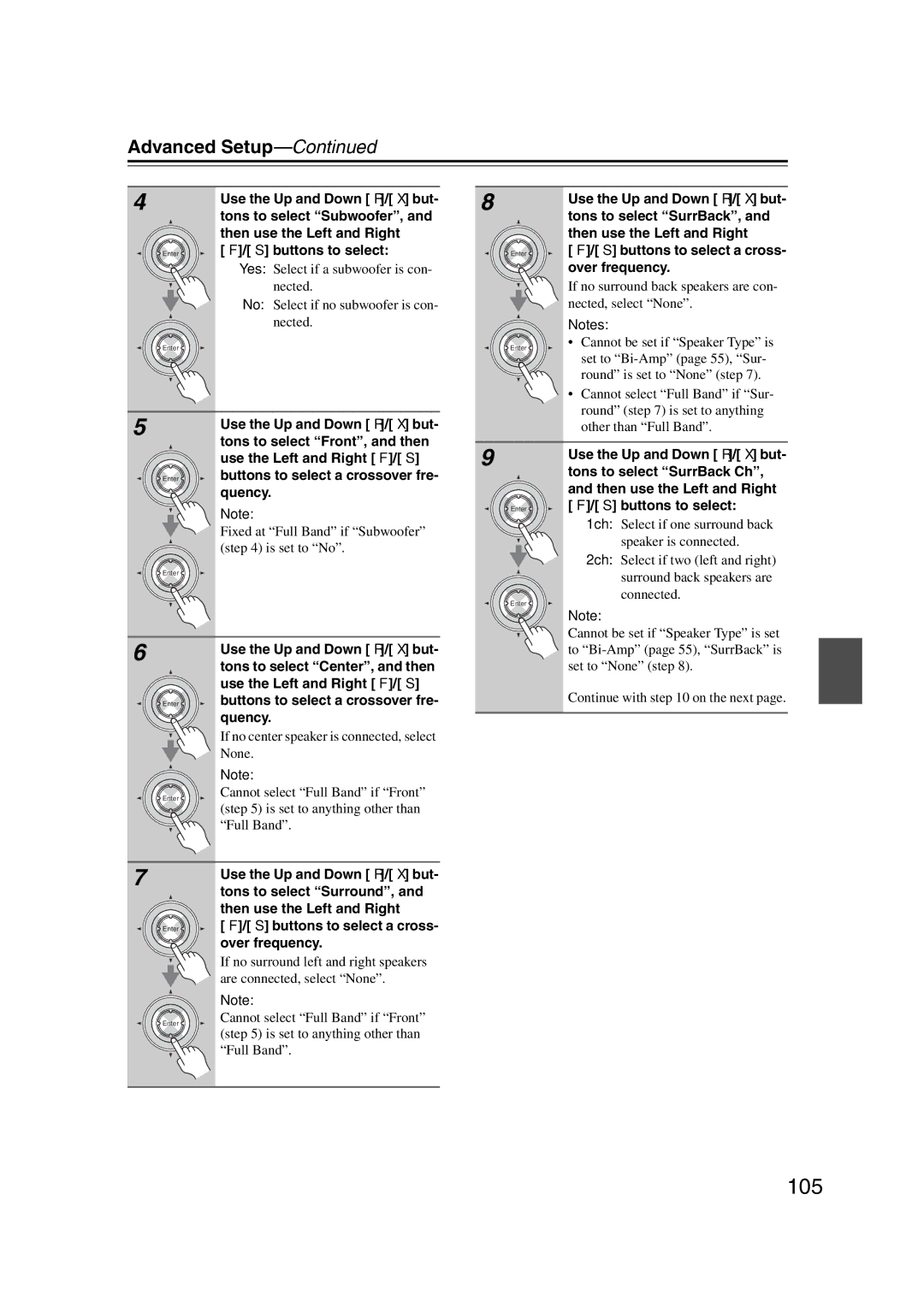 Integra DHC-9.9 instruction manual 105 