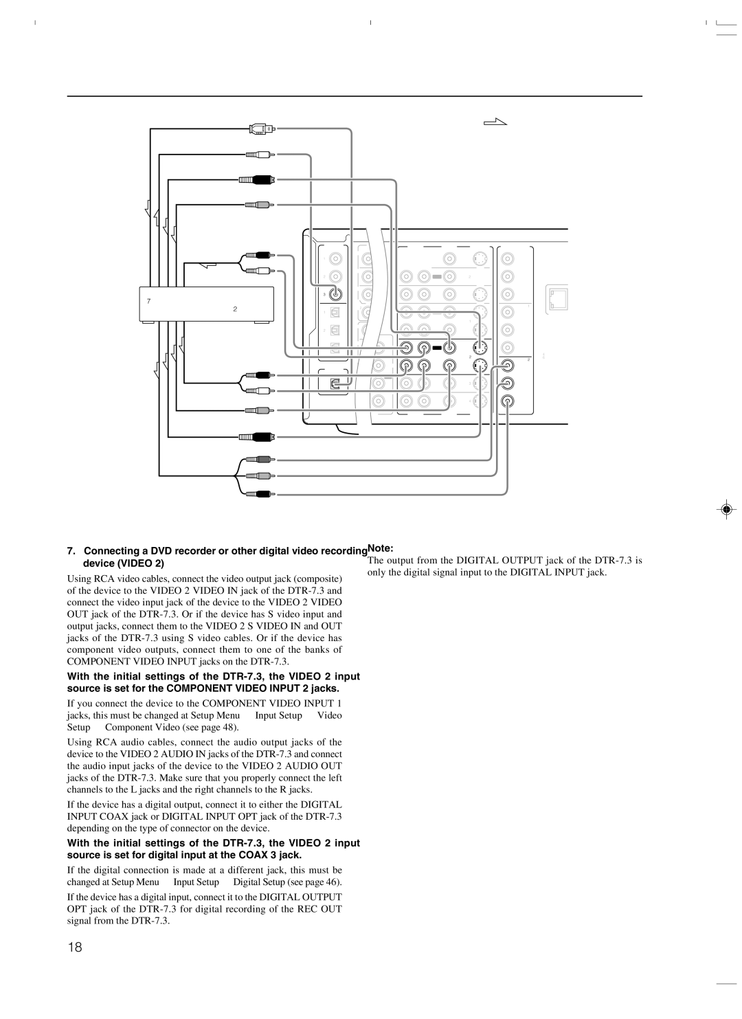 Integra DTR-7.3 instruction manual Signal flow 