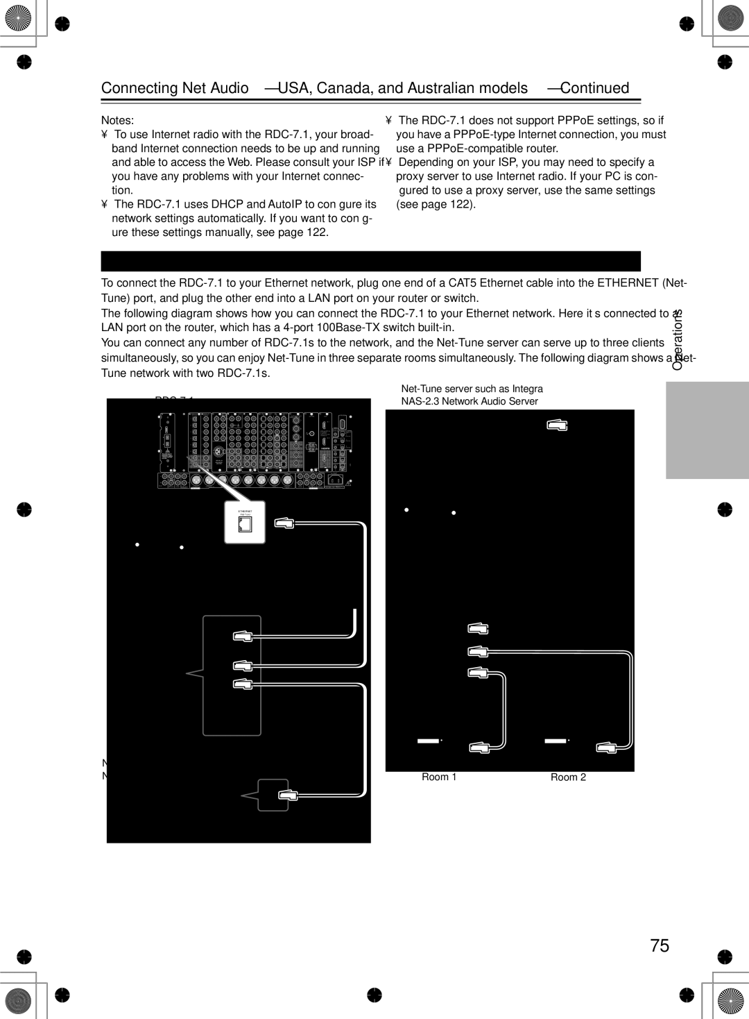 Integra instruction manual Networking Your RDC-7.1 