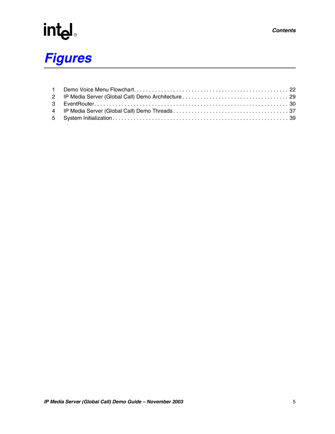 Intel 05-2065-002 manual Figures 