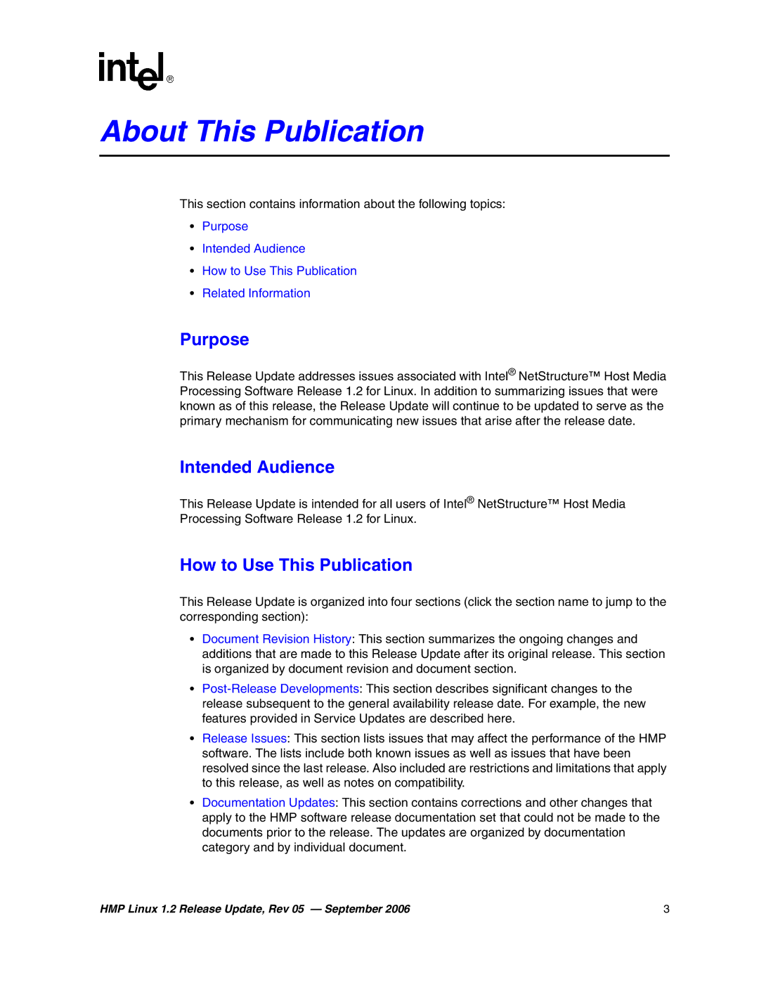 Intel 05-2352-005 manual Purpose, Intended Audience, How to Use This Publication 