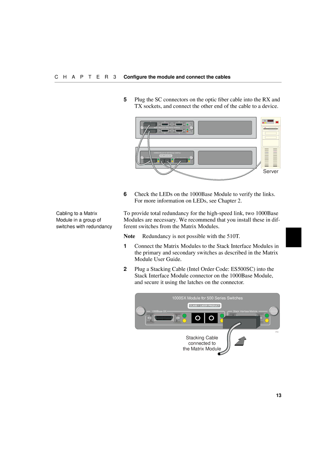 Intel 1000SX, 1000LX manual Server 