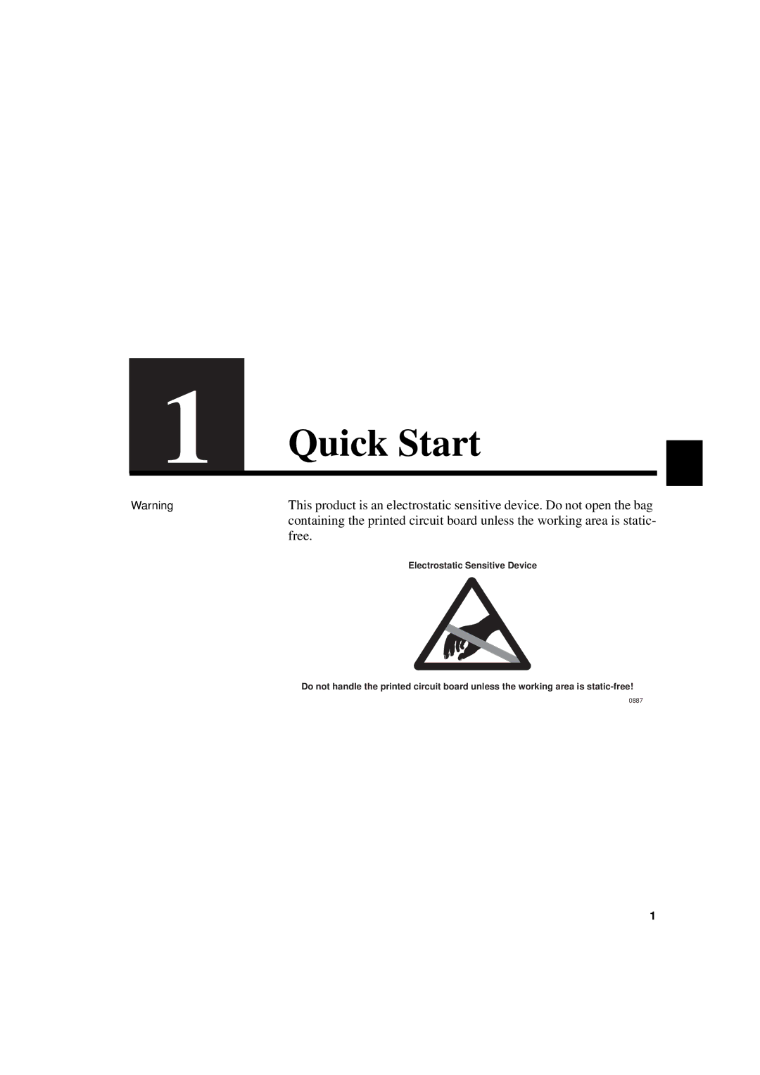 Intel 1000SX manual Quick Start 