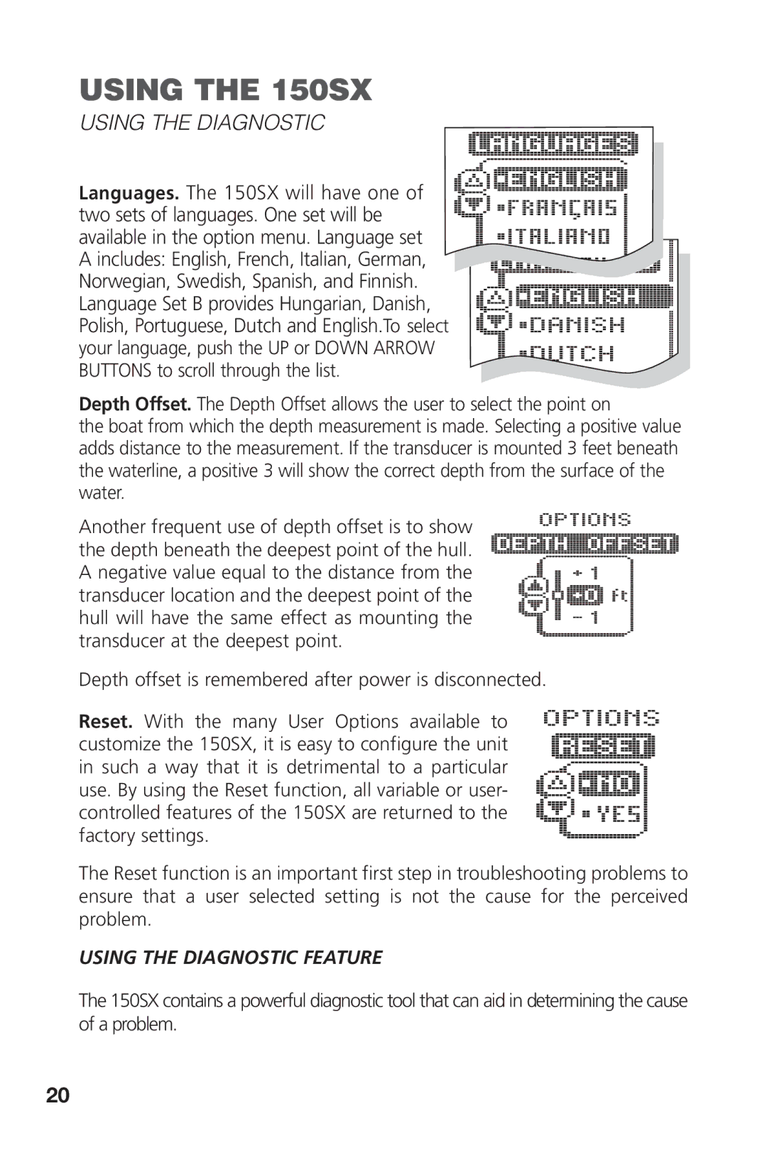 Intel 150SX manual Using the Diagnostic Feature 