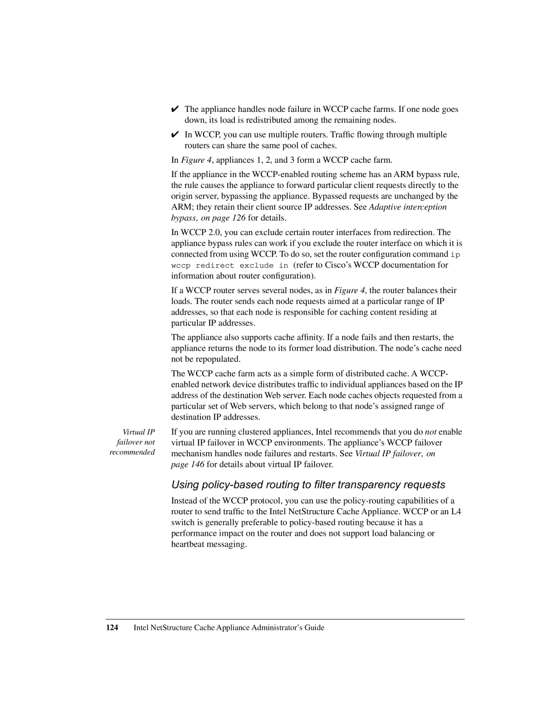 Intel 1520 manual Using policy-based routing to filter transparency requests 