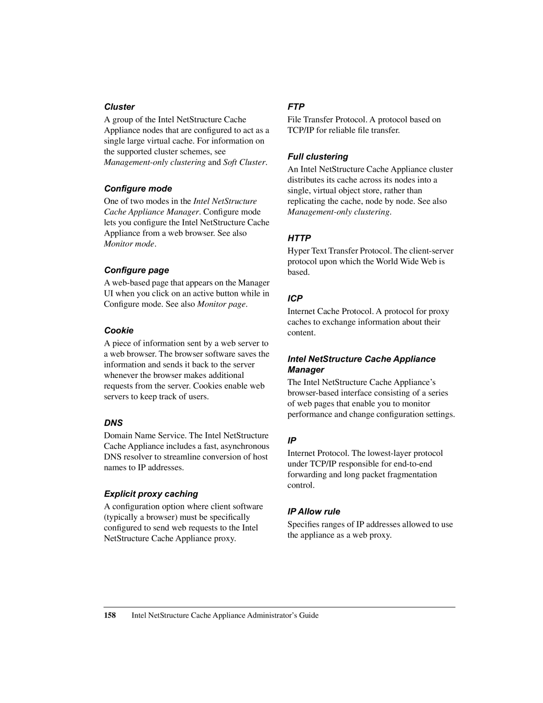 Intel 1520 manual Dns 